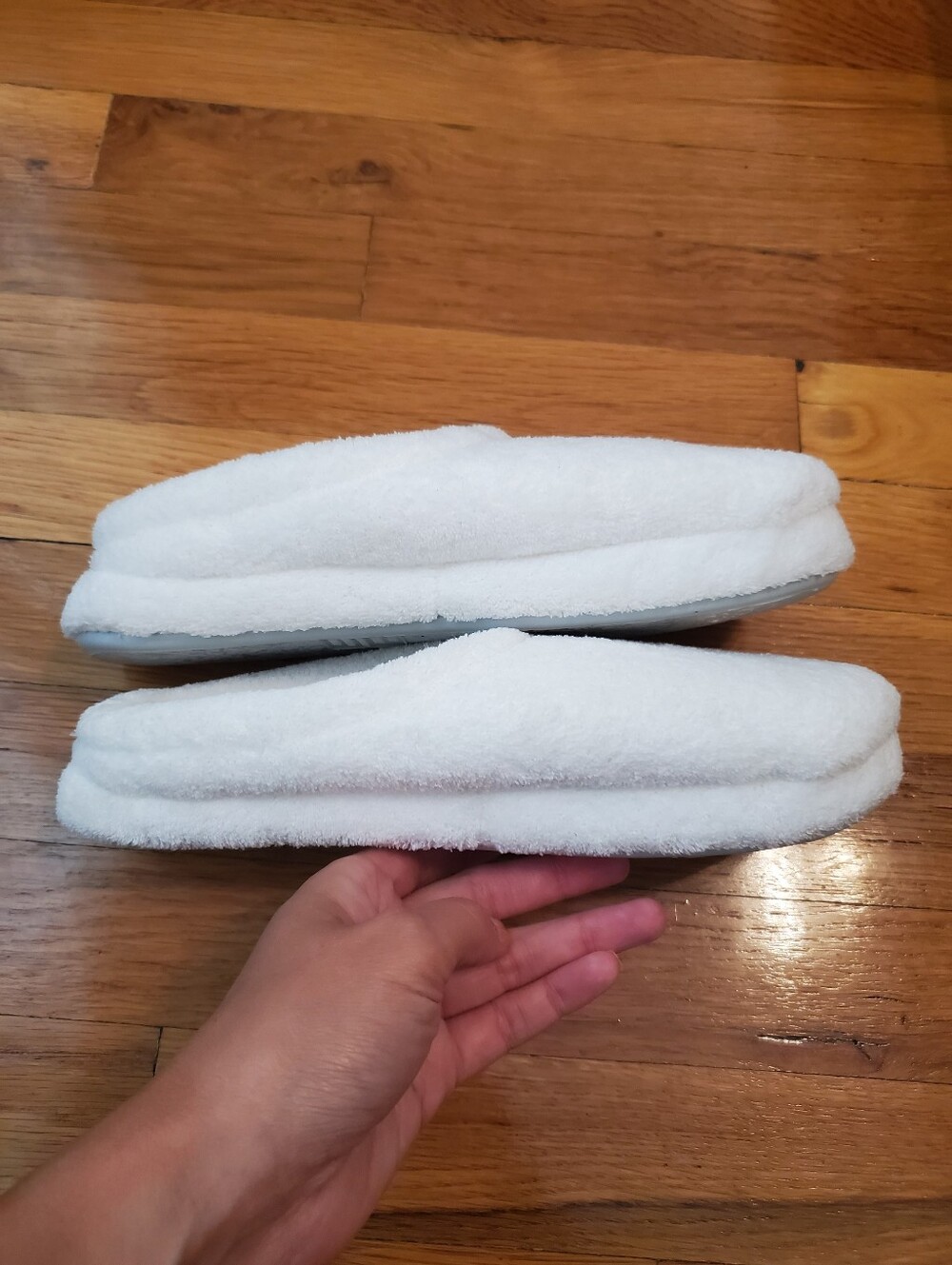 White Plush Slippers - Picture 5 of 9